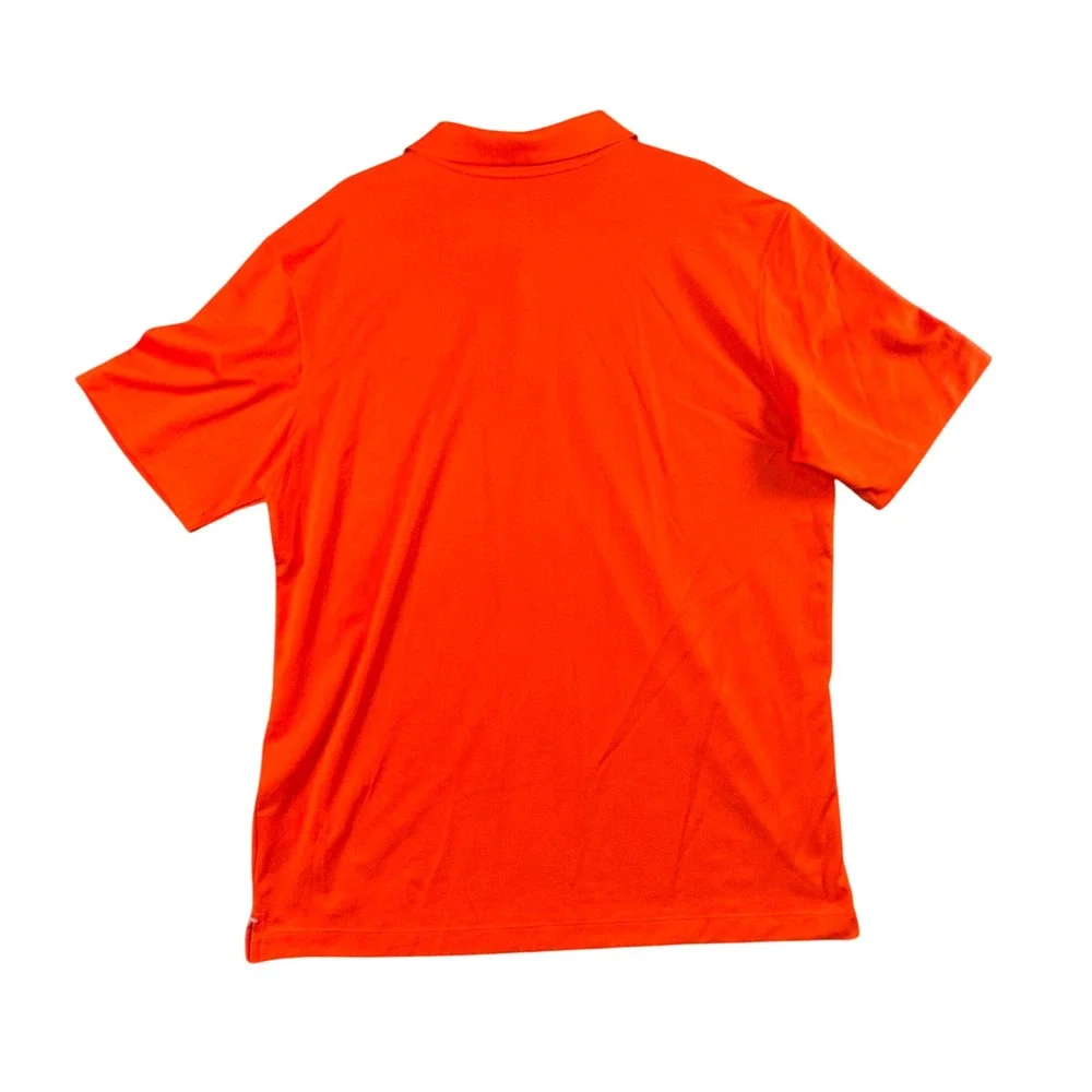 Nike Clemson Tigers Dri-Fit Polo Shirt Mens‎ XL Orange Athletic Golf Fanwear